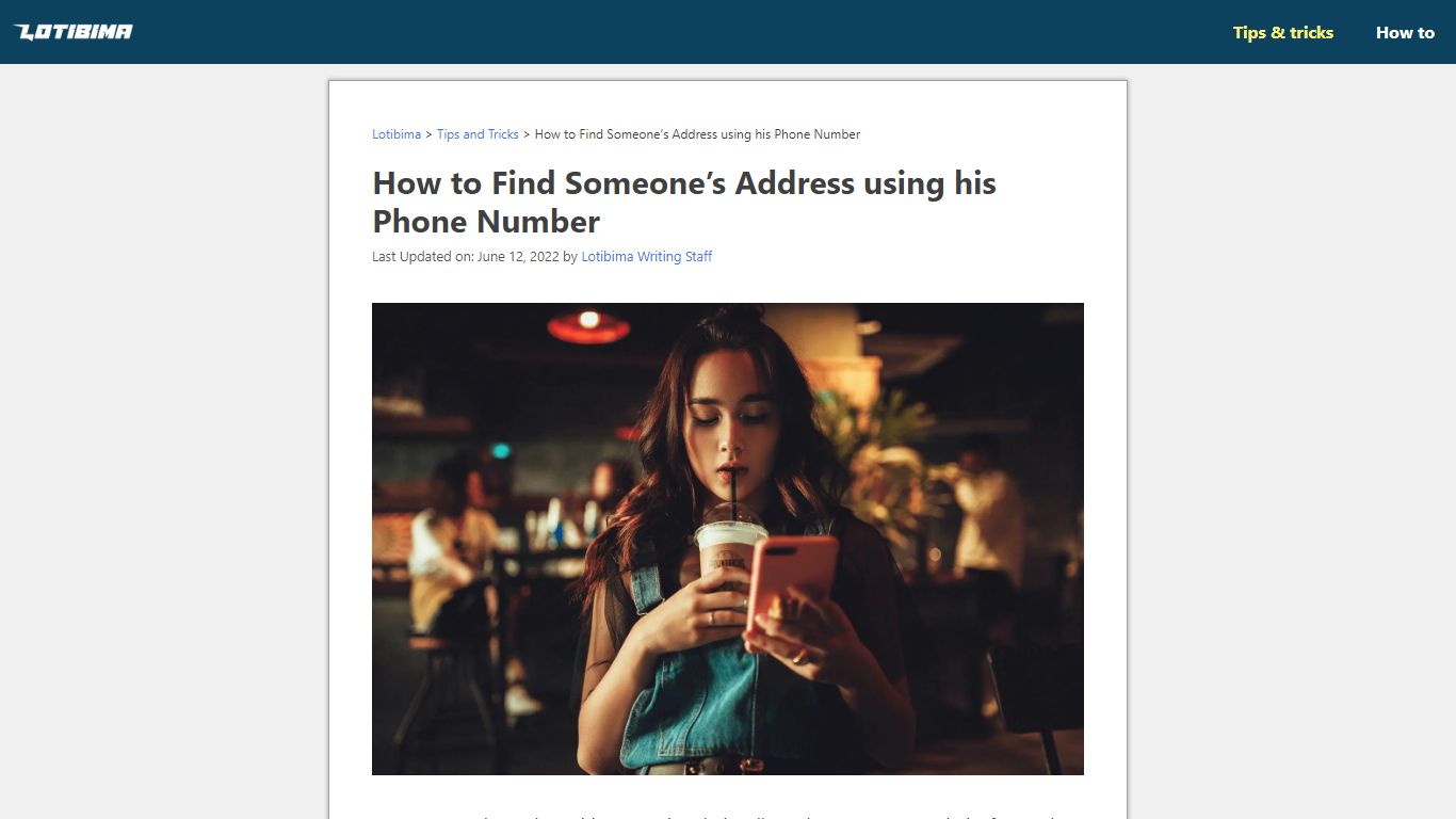 How to Find Someone’s Address using his Phone Number - Lotibima
